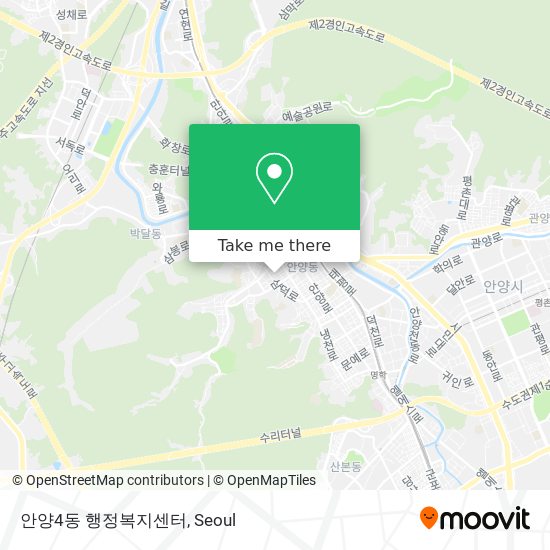 안양4동 행정복지센터 map