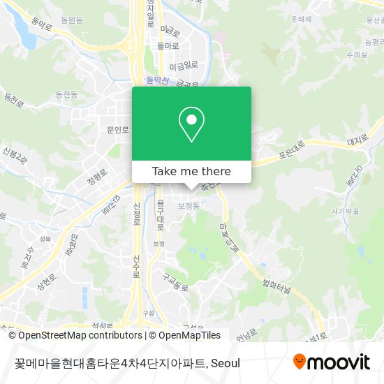 꽃메마을현대홈타운4차4단지아파트 map