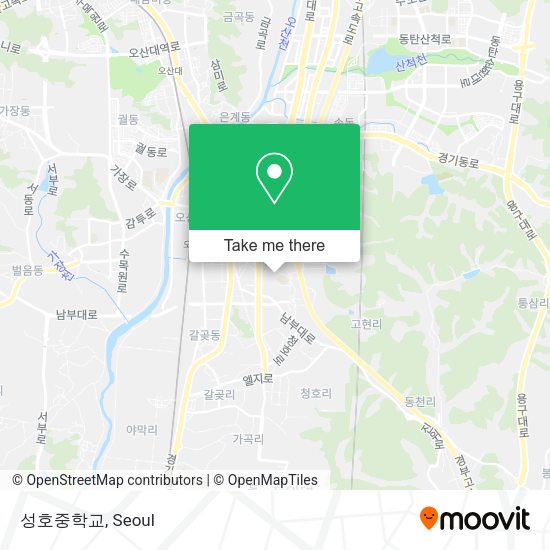 성호중학교 map