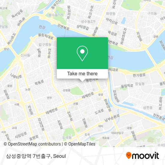 삼성중앙역 7번출구 map