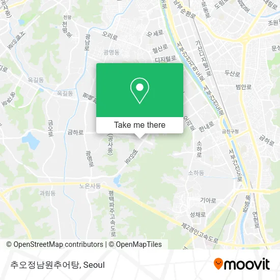 추오정남원추어탕 map