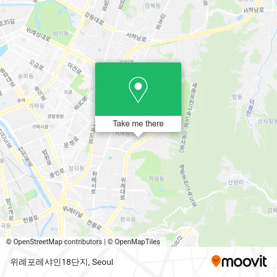위례포레샤인18단지 map