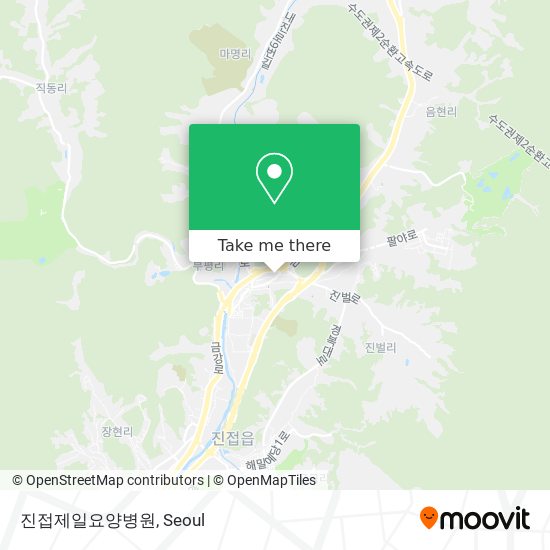 진접제일요양병원 map