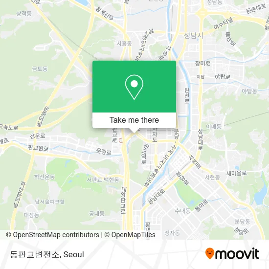 동판교변전소 map