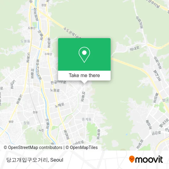당고개입구오거리 map