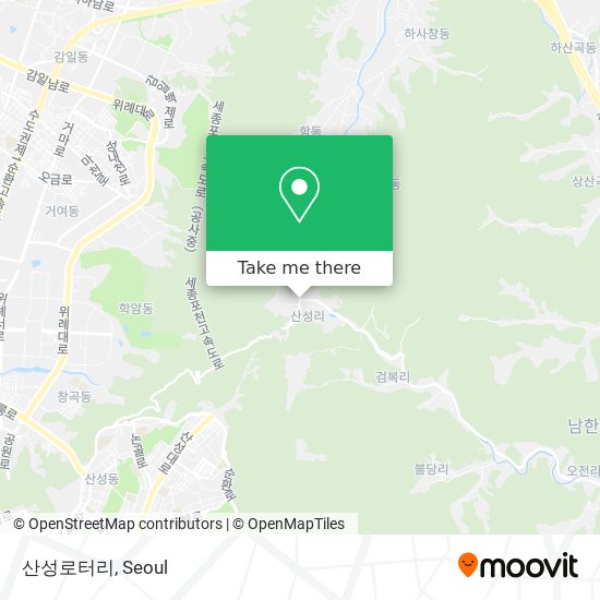 산성로터리 map