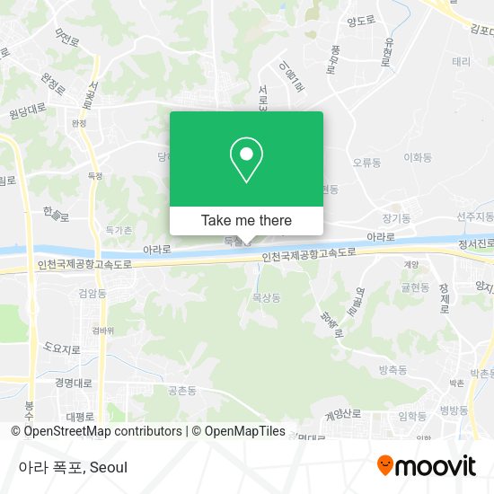 아라 폭포 map