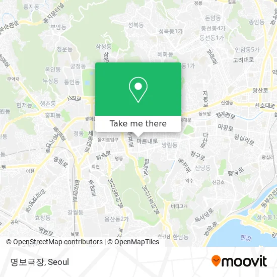 명보극장 map
