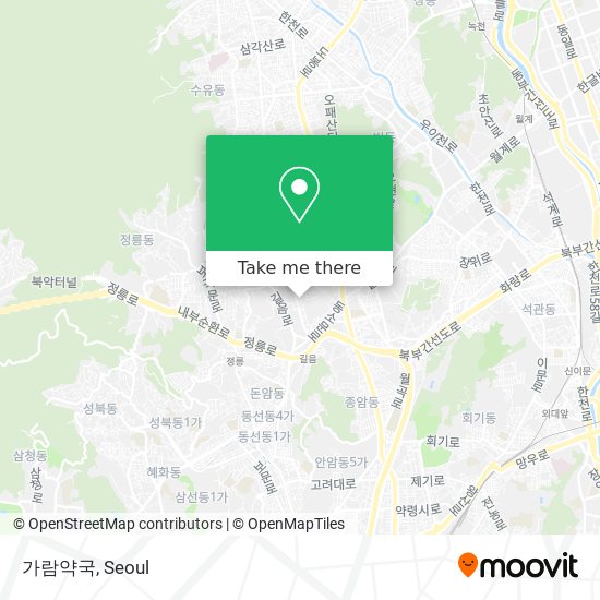 가람약국 map