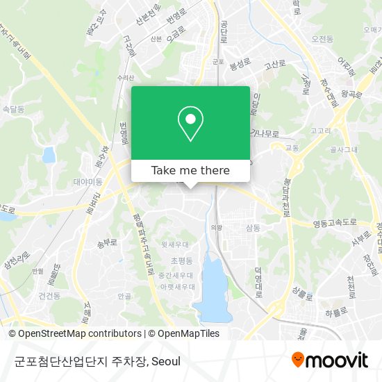 군포첨단산업단지 주차장 map