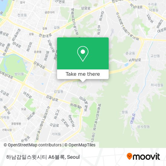 하남감일스윗시티 A6블록 map