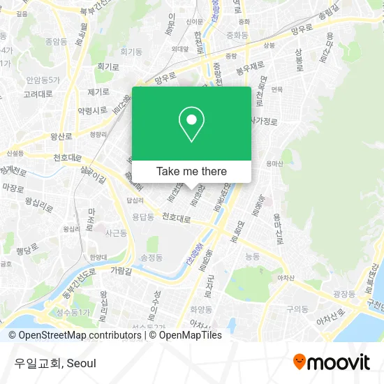 우일교회 map