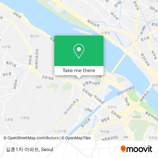 길훈1차 아파트 map