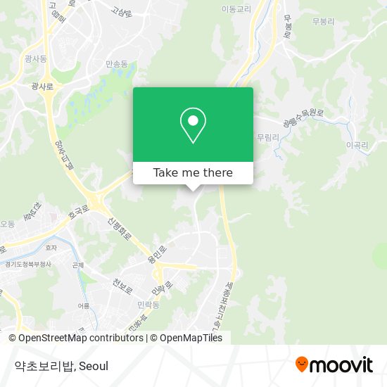 약초보리밥 map
