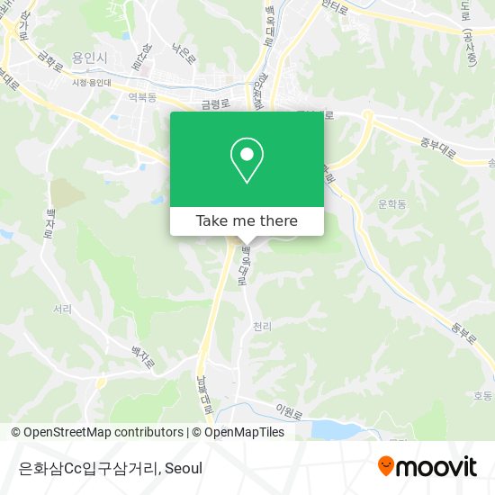 은화삼Cc입구삼거리 map