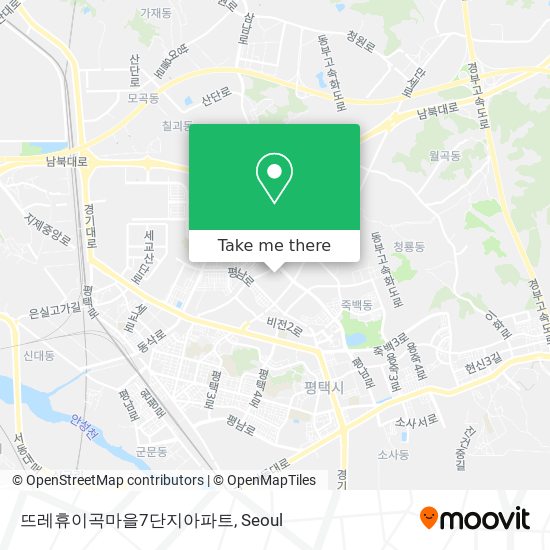 뜨레휴이곡마을7단지아파트 map