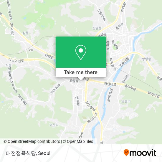 태전정육식당 map