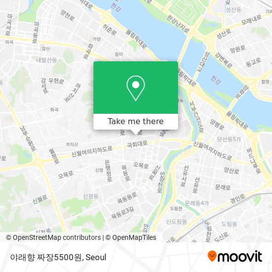 야래향                      짜장5500원 map