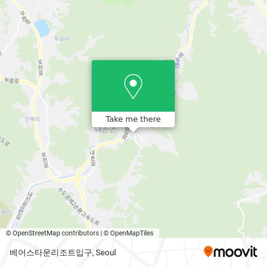 베어스타운리조트입구 map