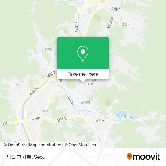 새말교차로 map