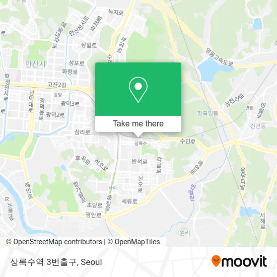 상록수역 3번출구 map