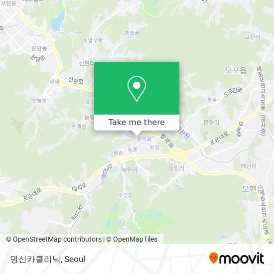 명신카클리닉 map