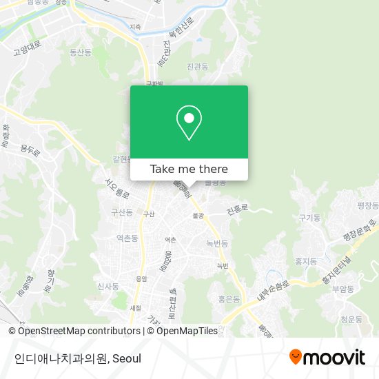 인디애나치과의원 map