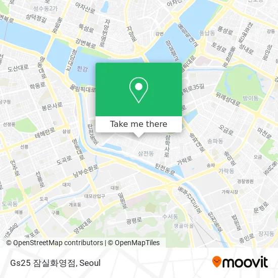 Gs25 잠실화영점 map