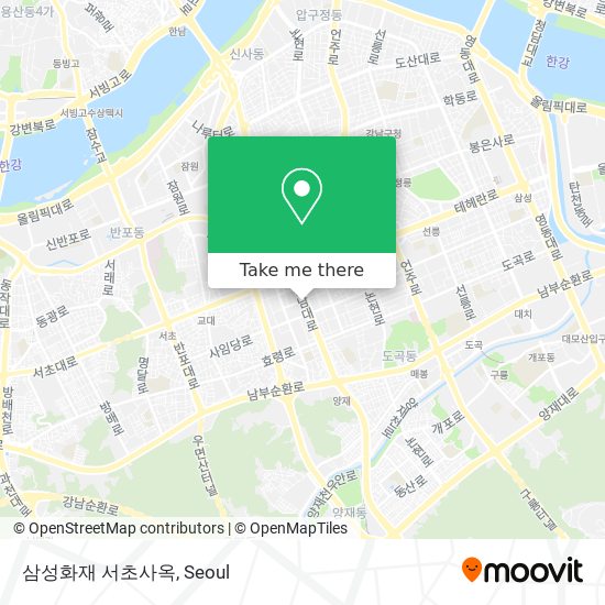 삼성화재 서초사옥 map