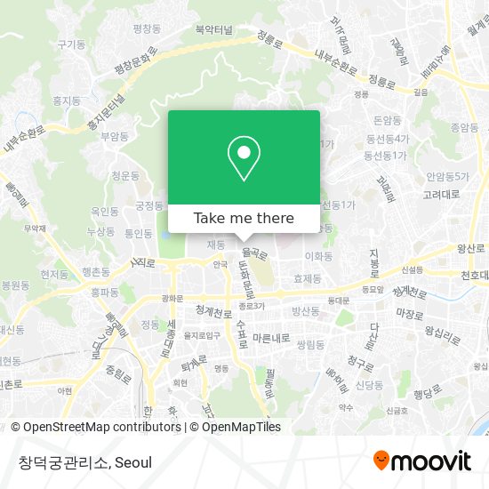 창덕궁관리소 map