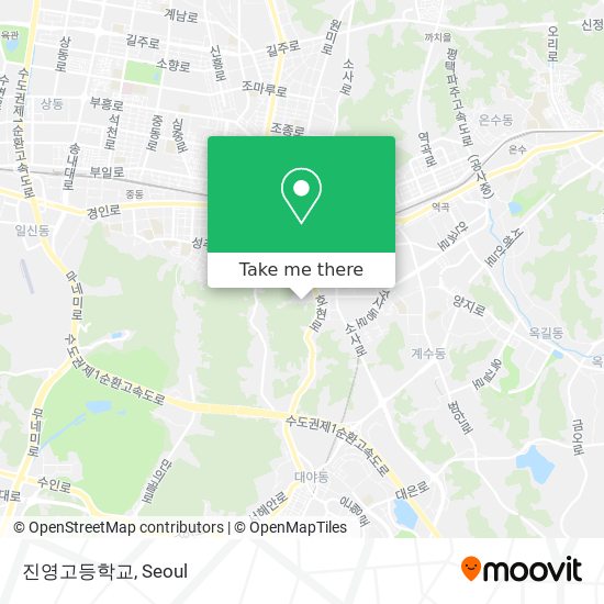 진영고등학교 map