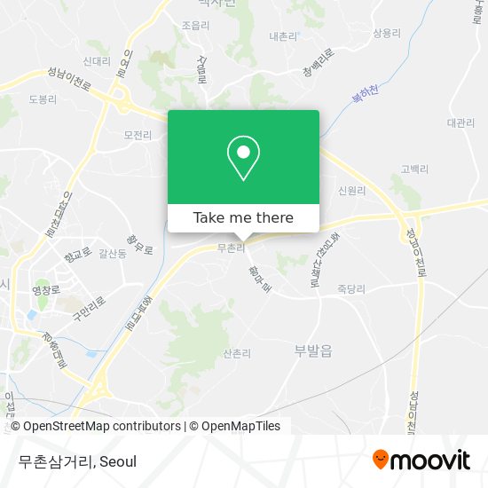 무촌삼거리 map