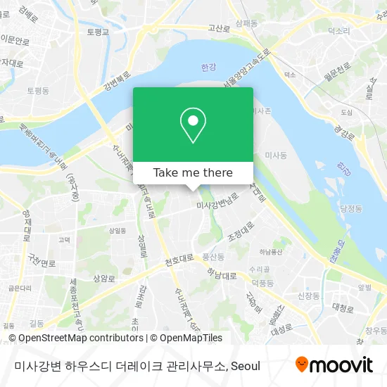 미사강변 하우스디 더레이크 관리사무소 map