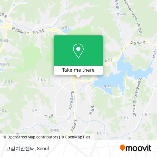 고삼치안센터 map