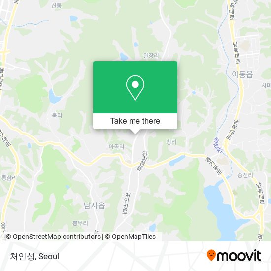 처인성 map