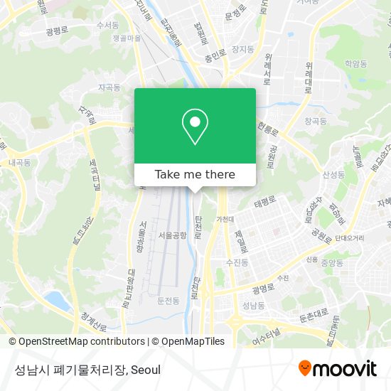 성남시 폐기물처리장 map
