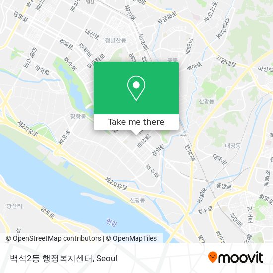 백석2동 행정복지센터 map