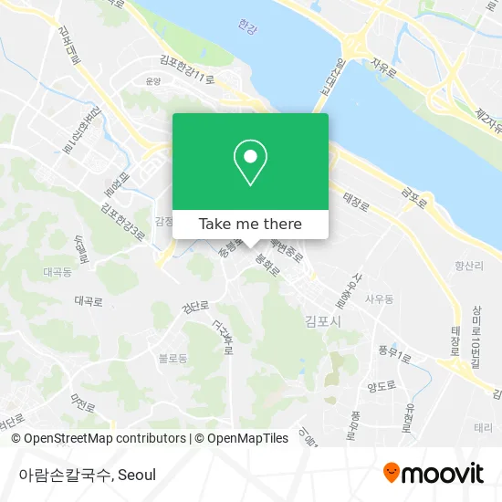 아람손칼국수 map