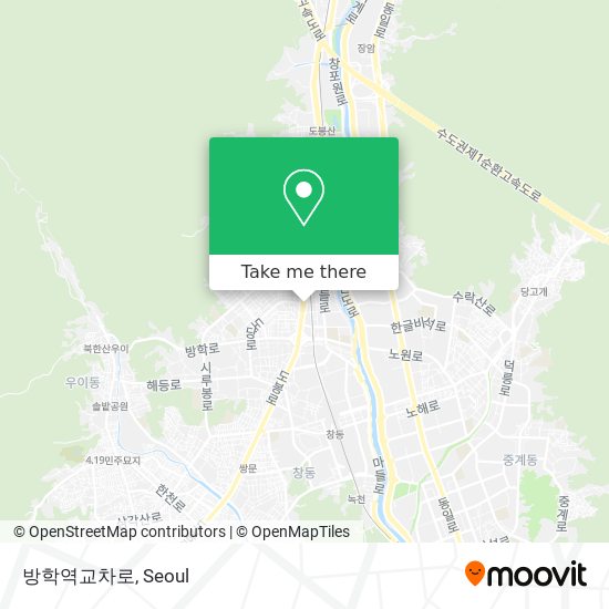 방학역교차로 map
