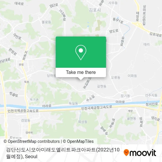 검단신도시모아미래도엘리트파크아파트(2022년10월예정) map