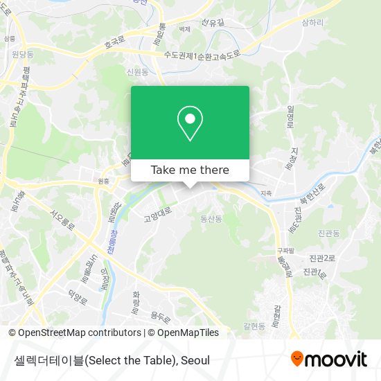 셀렉더테이블(Select the Table) map