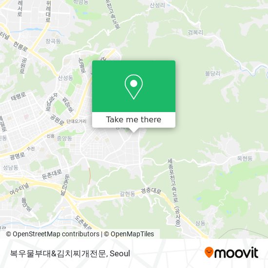 복우물부대&김치찌개전문 map