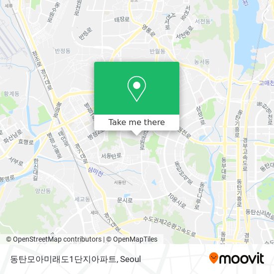 동탄모아미래도1단지아파트 map