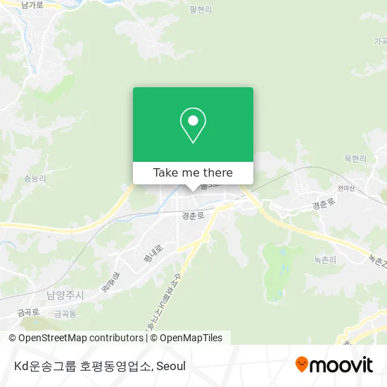 Kd운송그룹 호평동영업소 map