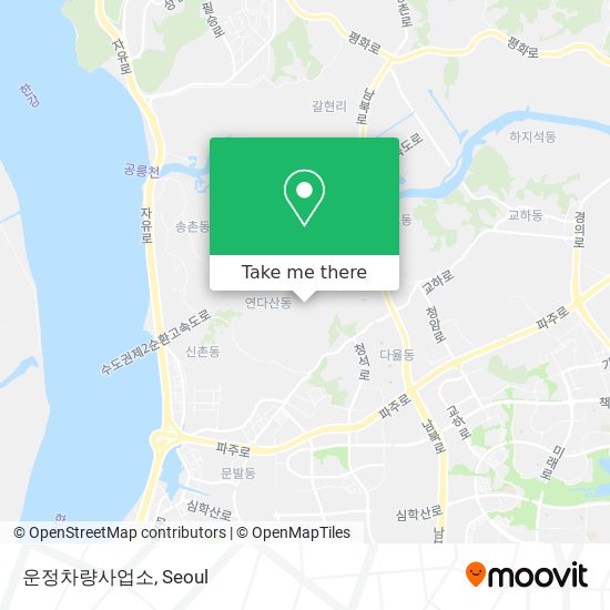 운정차량사업소 map