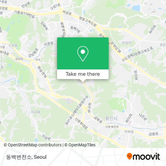 동백변전소 map