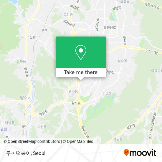 두끼떡볶이 map