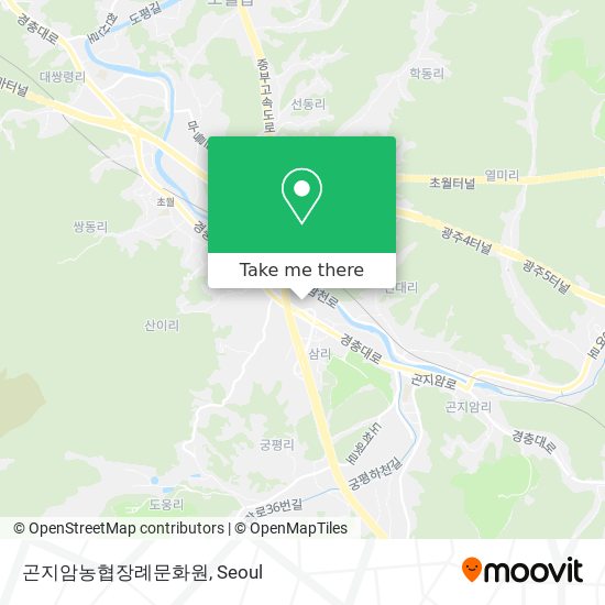 곤지암농협장례문화원 map