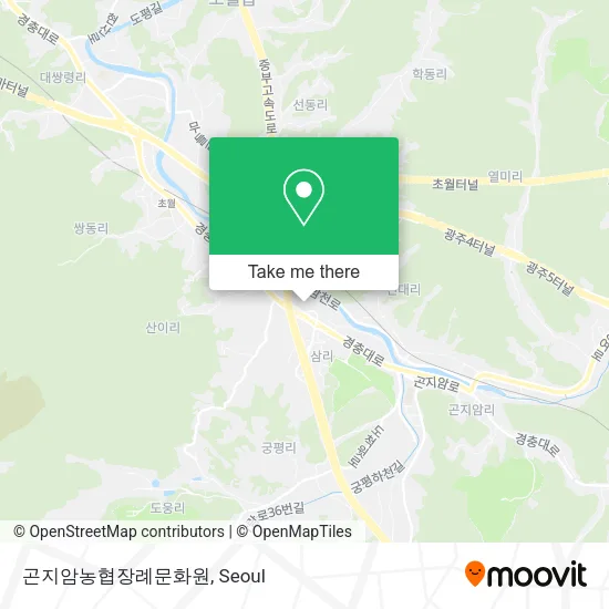곤지암농협장례문화원 map