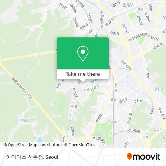 아디다스 산본점 map